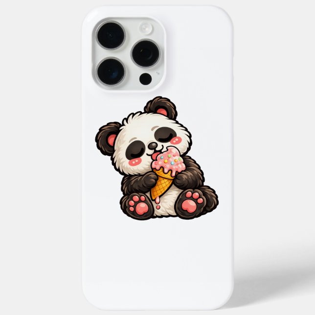 Cute Panda Ice Cream Case-Mate iPhone Case (Back)