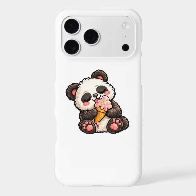 Cute Panda Ice Cream Case-Mate iPhone Case (Back)