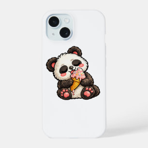 Cute Panda Ice Cream iPhone 15 Case