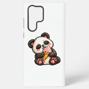 Cute Panda Ice Cream Samsung Galaxy S22 Ultra Case