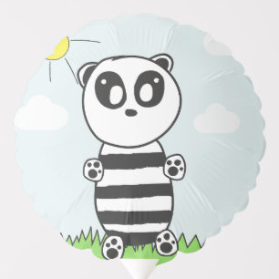 Cute Panda Illustration Balloon