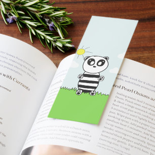 Cute Panda Illustration Bookmarks