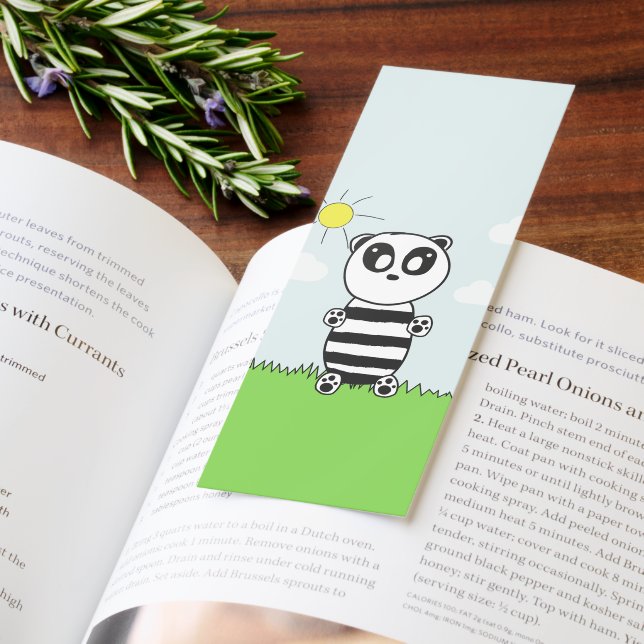 Cute Panda Illustration Bookmarks (Book)