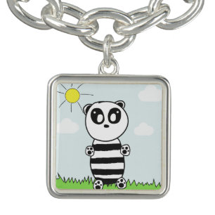 Cute Panda Illustration Bracelet