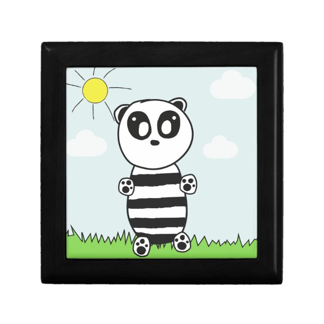 Cute Panda Illustration Gift Box (Front)