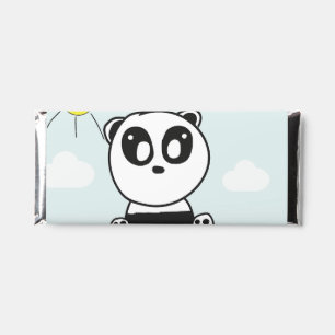 Cute Panda Illustration Hershey Bar Favors