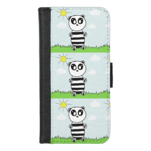 Cute Panda Illustration iPhone 8/7 Wallet Case
