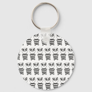 Cute Panda Illustration Keychain