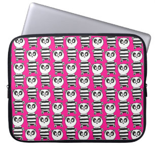 Cute Panda Illustration Laptop Sleeve