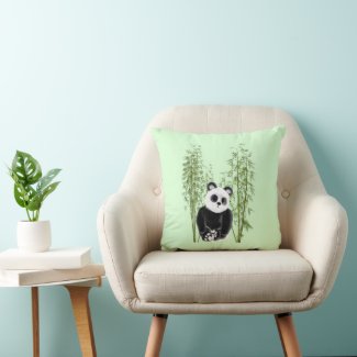 Cute Panda in Bamboo
