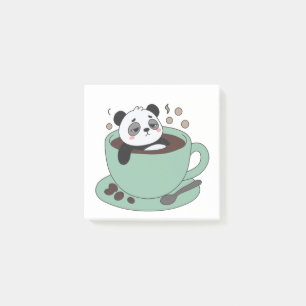 Cute Panda In Coffee Cup Coffee Lover Gift Post-it Notes
