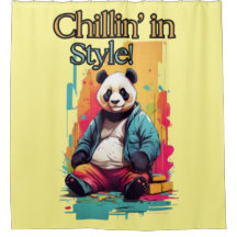 Cute Panda in Pants | Stylish Cartoon Design