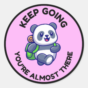Cute Panda Inspirational Sticker