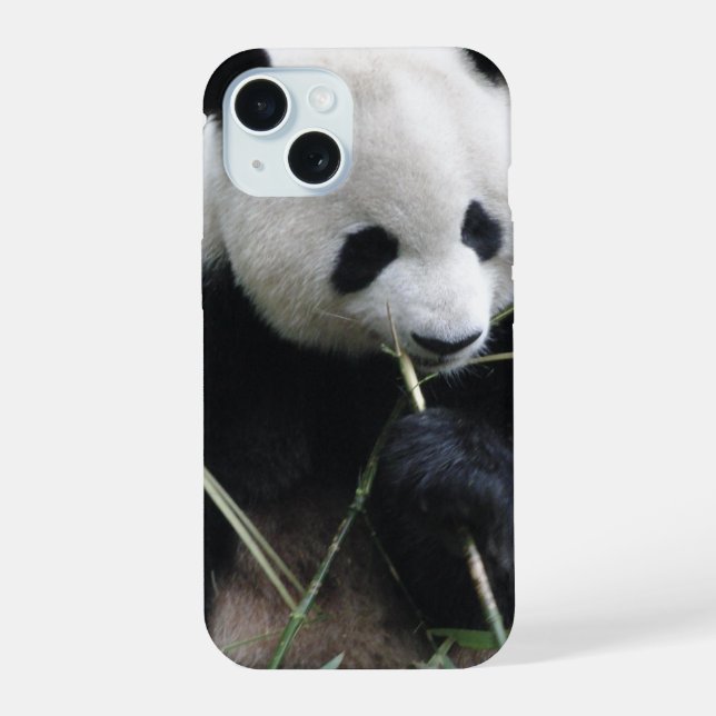 Cute Panda iPhone 15 Case (Back)