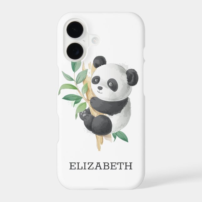 Cute Panda Iphone Case (Back)