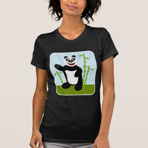 Cute Panda Kawaii Style Cartoon Design T_Shirt