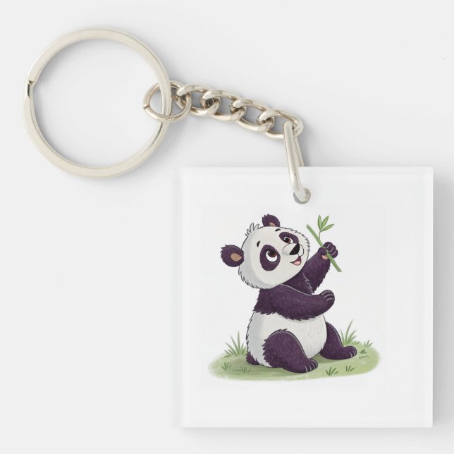 Cute panda key keychain (Front)