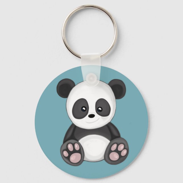 Cute Panda Keychain (Front)