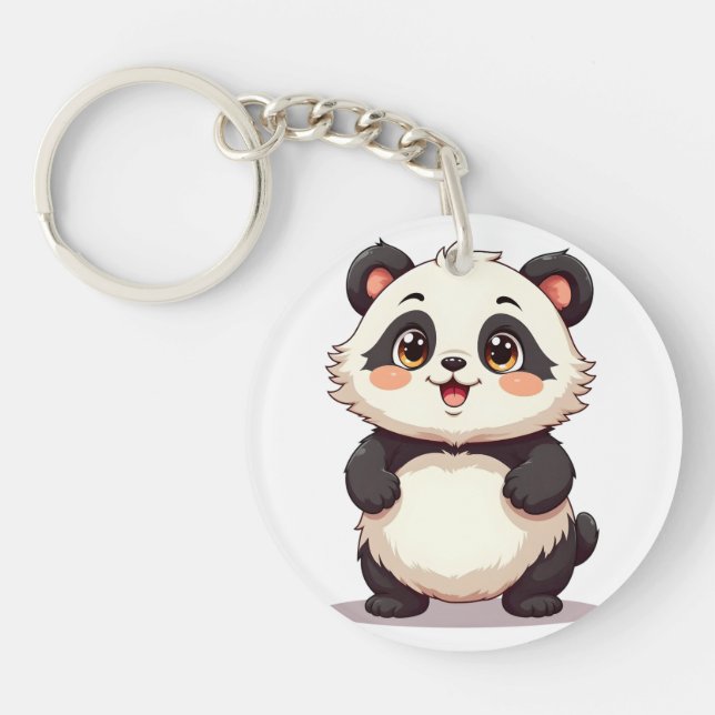 Cute Panda Keychain | Adorable Panda Accessory (Front)