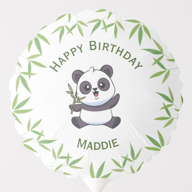 Cute Panda Kiddie Birthday decoration  Balloon (Front)