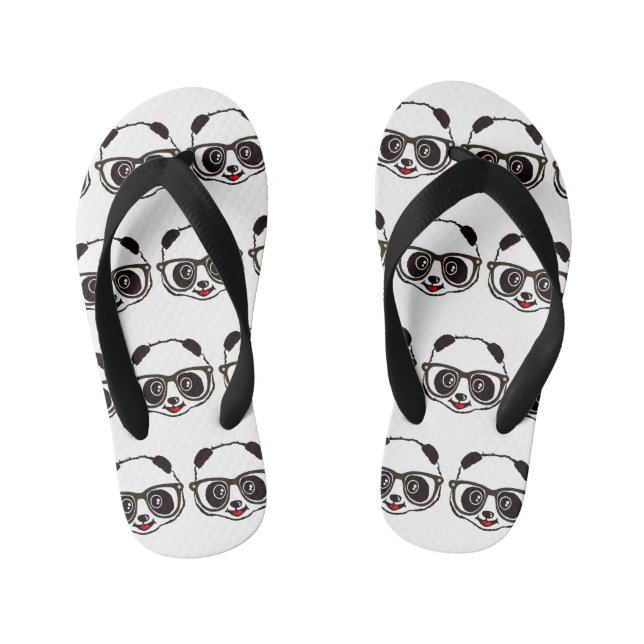 Cute Panda Kid's Flip Flops (Footbed)