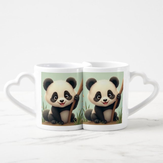 cute panda mug (Front Nesting)