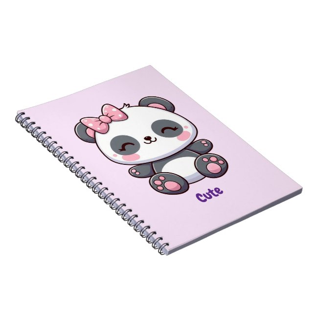 Cute Panda Notebook (Right Side)