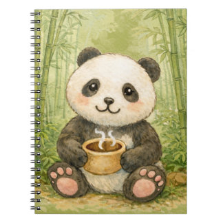 Cute panda notebook