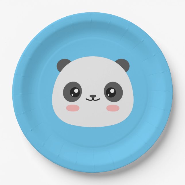 Cute Panda Paper Plates (Front)
