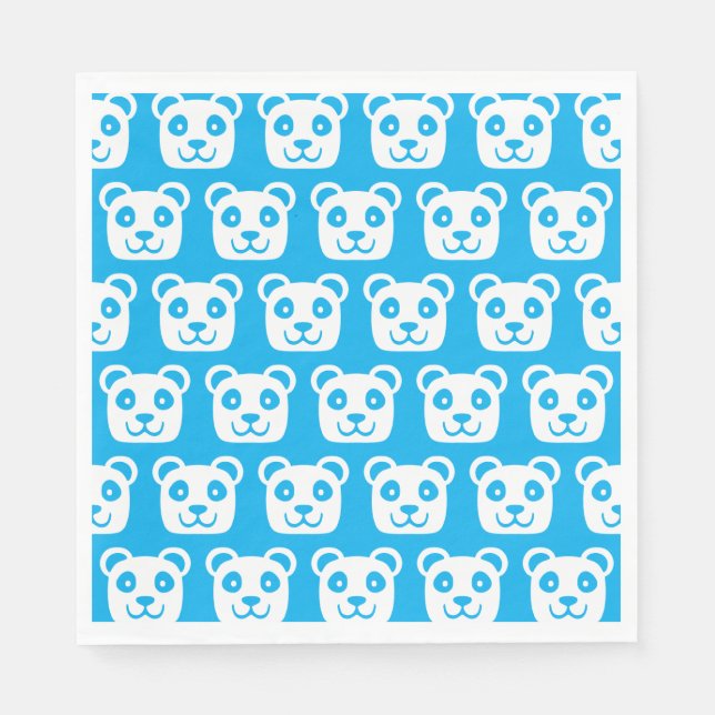 Cute Panda Pattern Napkins (Front)