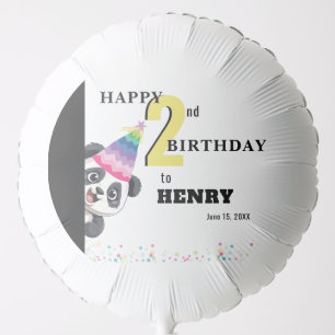 Cute Panda - Personalized Birthday Balloon