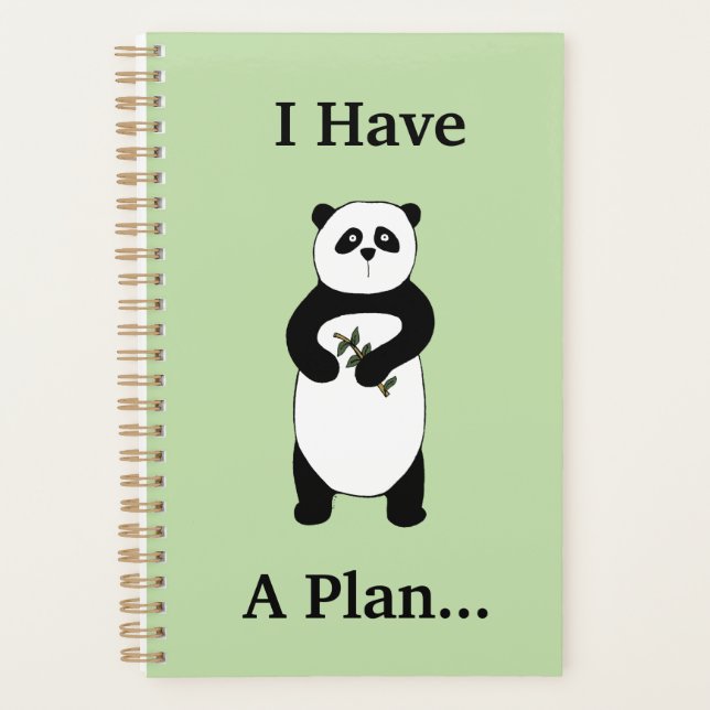 Cute Panda Personalized Planner (Front)