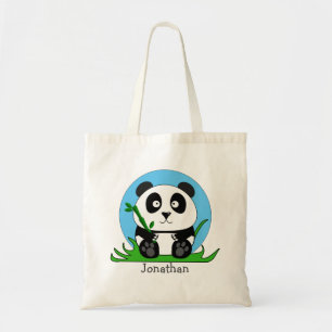 Cute Panda Personalized Tote Bag