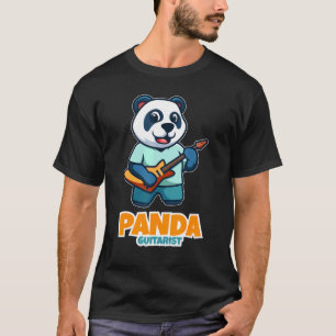 Cute Panda Playing Guitar Panda Bears Guitarist Pa T-Shirt