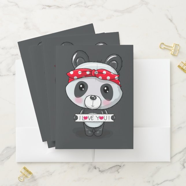 Cute Panda Pocket Folder (In Situ)