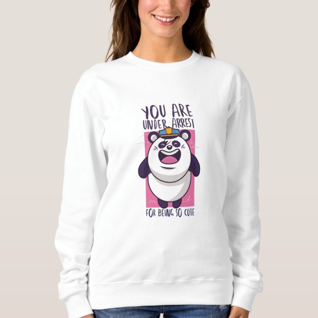 Cute panda police sweatshirt (Front)