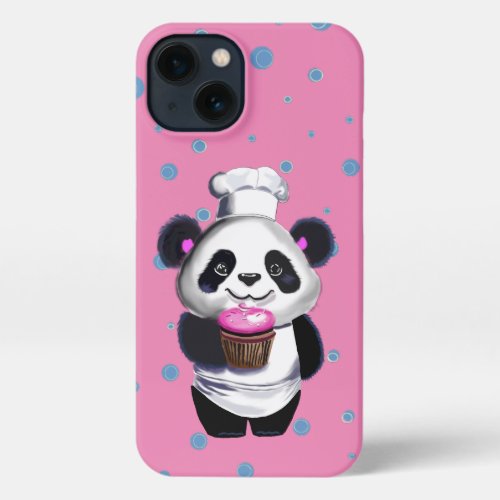 Cute Panda Polka Dot iPhone 13 Case
