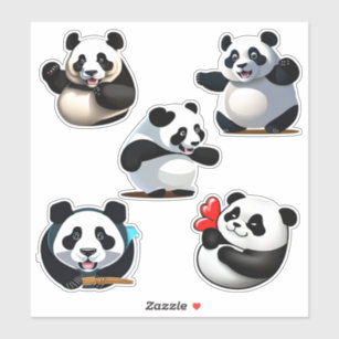 Panda Stickers, Zazzle