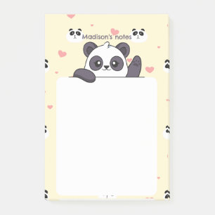Cute Panda Post-it Notes