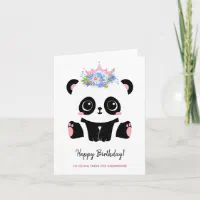 happy birthday cute panda