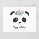 happy birthday cute panda