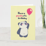 Cute Panda Pun Pandastic Bday Funny Birthday Card<br><div class="desc">Funny and cute birthday card for those who love puns and humor. Perfect way to wish your friends and family happy birthday.  Visit our store for more birthday card collection. You'll find something cool,  humorous and sometimes sarcastic birthday cards for your special someone.</div>