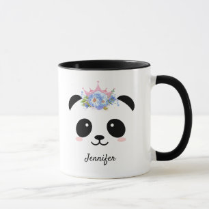 Cute panda queen personalized mug