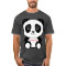Cute Panda say I love You. Sitting.