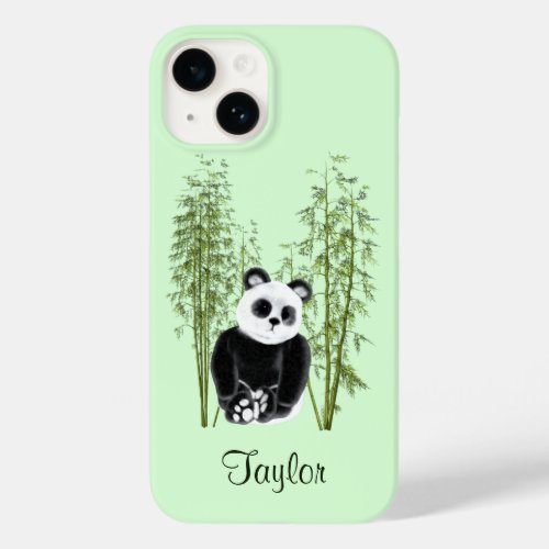 Cute Panda Sitting in Bamboo Case_Mate iPhone 14 Case