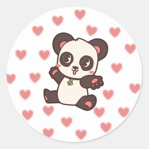 Cute panda sticker