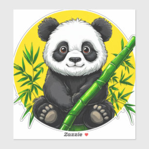 Cute panda sticker