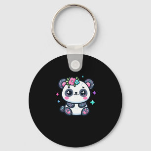 Cute Panda Sticker Keychain