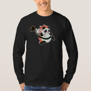 Cute Panda Sushi With Shrimp Stealing Soy Sauce Fi T-Shirt