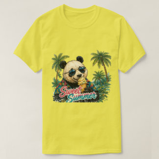 Cute Panda Sweet Summer | Trendy Summer Ouote T-Shirt
